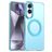 Mobigear Shockproof Samsung Galaxy S25 Edge MagSafe Plastique rigide Coque arrière - Bleu