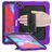 Mobigear SureGrip Xtreme Coque iPad Air 13 Pouces (2026) Coque arrière en Plastique rigide,Silicone + Porte-crayon + Bandoulière + Support Amovible - Violet