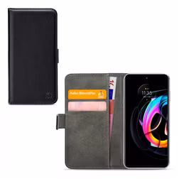 Mobilize Classic Gelly Wallet Housse Motorola Edge 20 Lite Etui Porte-Monnaie - Noir