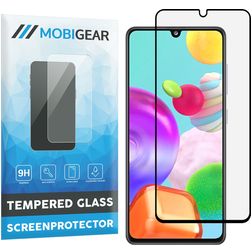 Mobigear Premium Samsung Galaxy A41 Verre trempé Protection d'écran - Compatible Coque - Noir (Lot de 2)