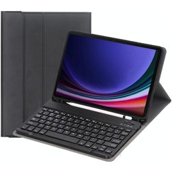 Mobigear Keys Coque Samsung Galaxy Tab S9 FE Etui Clavier Bluetooth QWERTY + Porte-crayon - Noir