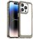 Mobigear Crystal iPhone 15 Pro Max Plastique rigide Coque arrière - Transparent / Gris