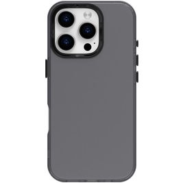 Mobigear Crystal Coque iPhone 16 Pro Coque arrière Rigide - Noir
