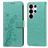 Mobigear Flowers Housse Samsung Galaxy S26 Ultra Etui Porte-Monnaie - Vert