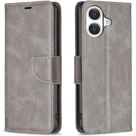 Mobigear Excellent Housse iPhone 17 Etui Porte-Monnaie - Gris