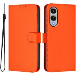 Mobigear Urban Wallet Housse Samsung Galaxy S25 Edge Etui Porte-Monnaie - Orange
