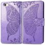 Mobigear Butterfly Housse iPhone 17e Etui Porte-Monnaie - Violet