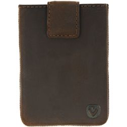 Valenta Card Case Pocket - Porte Cartes en en Cuir véritable - 8 Cartes - Marron