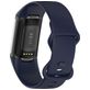 Mobigear Sport Dual Bracelet Silicone Fitbit Charge 5 Fermeture à clou et passant - Dark Blue