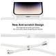 Mobigear Lanyard iPhone 15 Pro Coque avec cordon en Silicone - Blanc