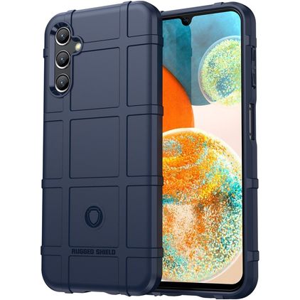 Mobigear Rugged Shield Coque Samsung Galaxy A14 Coque arrière en TPU Souple Anti-Chocs - Bleu