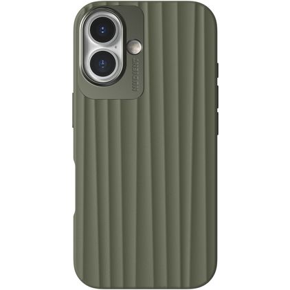 Nudient Bold Coque iPhone 16 MagSafe Coque arrière Rigide - Olive Green