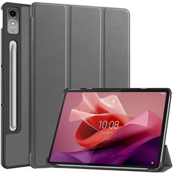 Mobigear Tri-Fold Coque Lenovo Tab P12 Etui - Gris