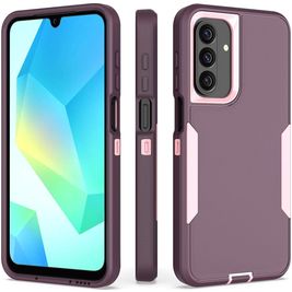 Mobigear Rugged Coque Samsung Galaxy A16 Coque arrière Rigide Anti-Chocs - Rose / Violet