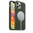 Mobigear Rubber Touch Coque iPhone 12 Pro MagSafe Coque arrière en Silicone - Vert