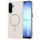 Mobiparts Slim Line Coque Samsung Galaxy A17 MagSafe Coque arrière Rigide - Off White