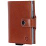 Valenta Card Case Plus - Porte Cartes en - 8 Cartes - Marron