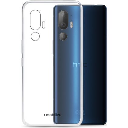 Mobilize Gelly Coque Transparente HTC U24 Pro Coque arrière en TPU Souple - Transparent