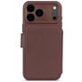 Decoded Detachable Wallet iPhone 17 Pro Max MagSafe Coque Cuir véritable Étui 2en1 avec coque amovible Portefeuille - Chocolate Brown