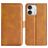 Mobigear Slim Magnet Housse iPhone 16 Pro Max Etui Porte-Monnaie - Cognac