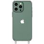 Mobigear Mix & Match Transparent iPhone 14 Pro Max TPU souple Coque avec cordon - Transparent