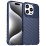 Mobigear Groove Coque iPhone 16 Pro Coque arrière en TPU Souple - Bleu