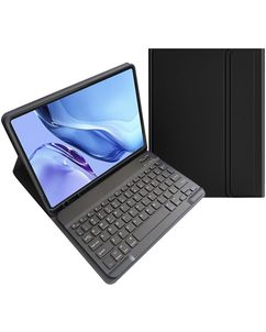 Mobigear Keys Coque iPad Pro 12.9 Pouces (2022) Etui Clavier Bluetooth AZERTY + Porte-crayon - Noir