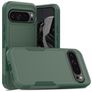 Mobigear Heavy Armor Coque Google Pixel 9 Pro XL Coque arrière Rigide Anti-Chocs - Vert foncé