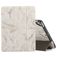 Mobigear Tri-Fold Marble Coque iPad 5 (2017) Etui + Porte-crayon - Blanc