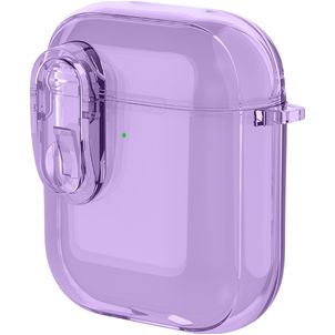 Mobigear Crystal Clip Coque Apple AirPods 2 Coque Rigide - Violet