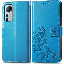 Mobigear Clover Housse Xiaomi 12 Lite Etui Porte-Monnaie - Bleu