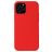 Mobigear Rubber Touch Coque iPhone 13 Pro Max Coque arrière en Silicone - Rouge