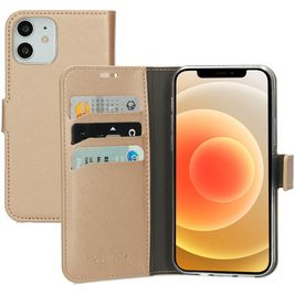 Mobiparts Saffiano Wallet Housse iPhone 12 Etui Porte-Monnaie - Copper