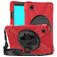 Mobigear SureGrip XGuard Coque Samsung Galaxy Tab A7 Lite Coque arrière en Plastique rigide,Silicone + Bandoulière + Support Amovible - Rouge