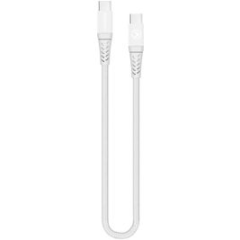 Mobilize Strong Nylon - Câble USB-C vers USB-C 0.2 mètre - Blanc