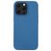 Mobigear Rubber Touch Coque iPhone 14 Pro Coque arrière en Silicone - Bleu