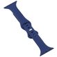 Mobigear Sport Slim Bracelet Silicone Apple Watch Fermeture à clou et passant - 42/41/40/38 mm - Bordeaux