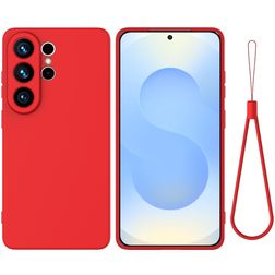 Mobigear Rubber Touch Samsung Galaxy S26 Ultra Silicone Coque arrière - Rouge