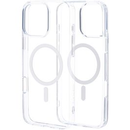 Mobiparts Hardcover Coque Transparente iPhone 16 Pro Max MagSafe Coque arrière Rigide - Transparent