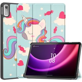 Mobigear Tri-Fold Coque Lenovo Tab P11 Gen 2 Etui - Licorne