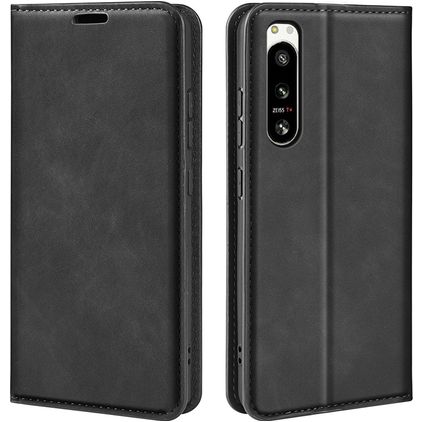 Mobigear Retro Slim Sony Xperia 5 IV Étui Portefeuille - Noir