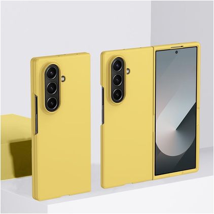 Mobigear Colors Coque Samsung Galaxy Z Fold 7 Coque arrière Rigide - Jaune