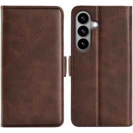 Mobigear Slim Magnet Housse Samsung Galaxy S26 Etui Porte-Monnaie - Marron