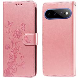 Mobigear Flowers Housse Google Pixel 11 Pro XL Etui Porte-Monnaie - Rose