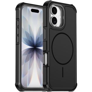 Mobigear Airbag Shockproof Coque iPhone 17 MagSafe Coque arrière Rigide Anti-Chocs - Noir