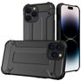 Mobigear Outdoor Coque iPhone 15 Pro Max Coque arrière Rigide Anti-Chocs - Noir