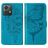 Mobigear Butterfly Housse Motorola Moto G84 Etui Porte-Monnaie - Bleu