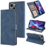 Mobigear Wallet Housse iPhone 14 Etui Porte-Monnaie - Bleu