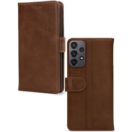 Mobilize Wallet Housse Samsung Galaxy A23 Etui en Cuir Véritable Porte-Monnaie - Marron