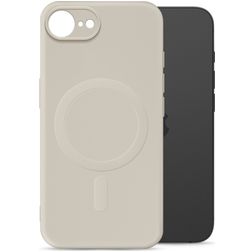 My Style Protective Flex Coque iPhone 16e MagSafe Coque arrière en TPU Souple - Antique White